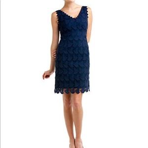 Lilly Pulitzer navy reeves lace sailboat dress